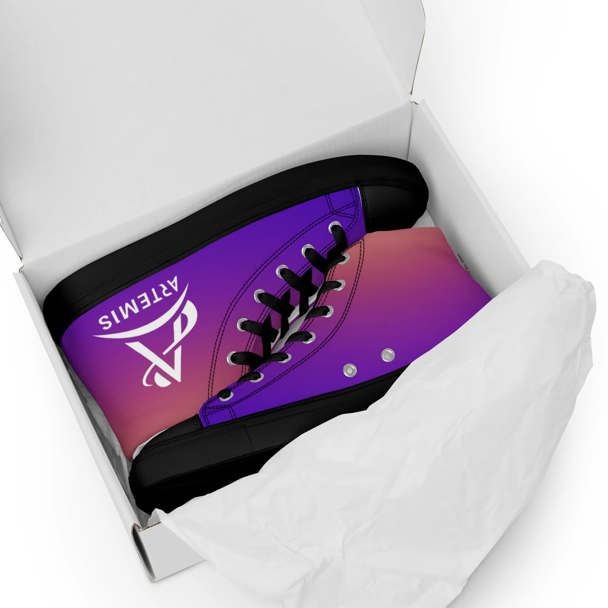 Artemis Women’s High Top Canvas Shoe - Image 3