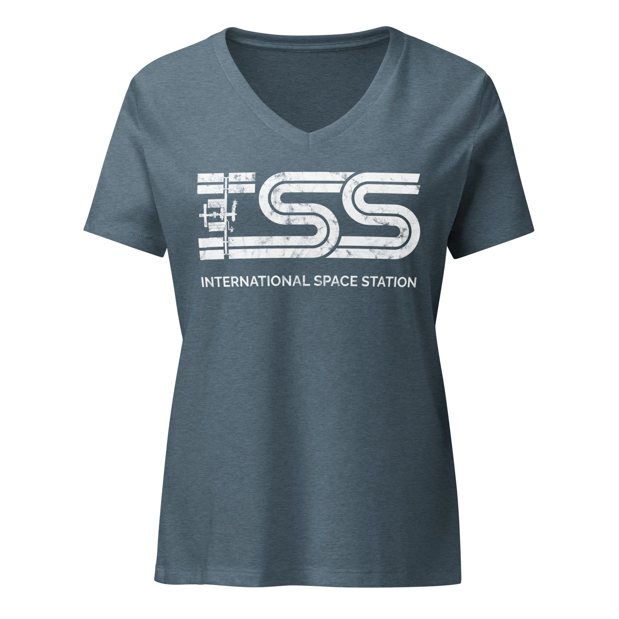 ISS Women’s Relaxed V-neck T-shirt - Image 4