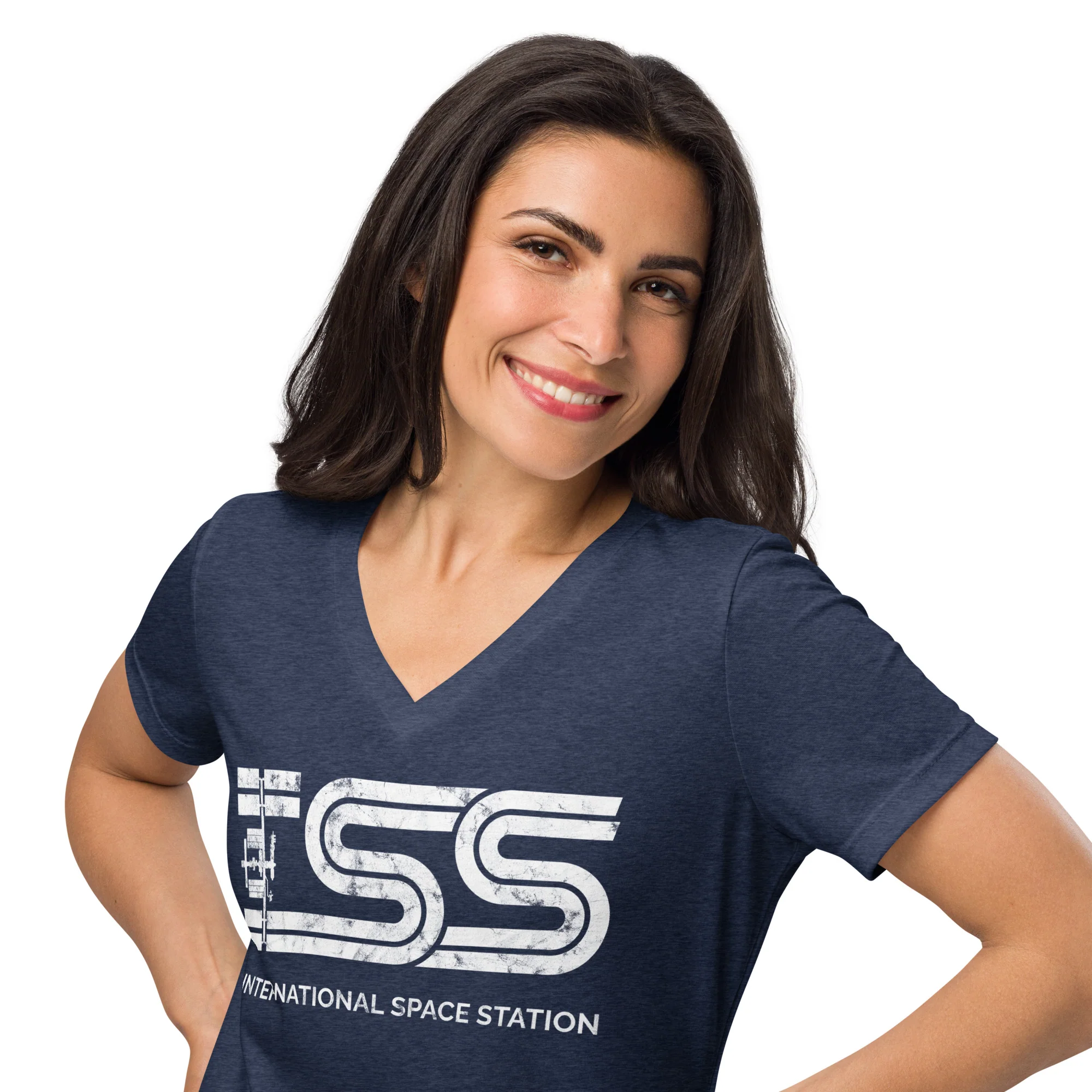ISS Women’s Relaxed V-neck T-shirt - Image 6