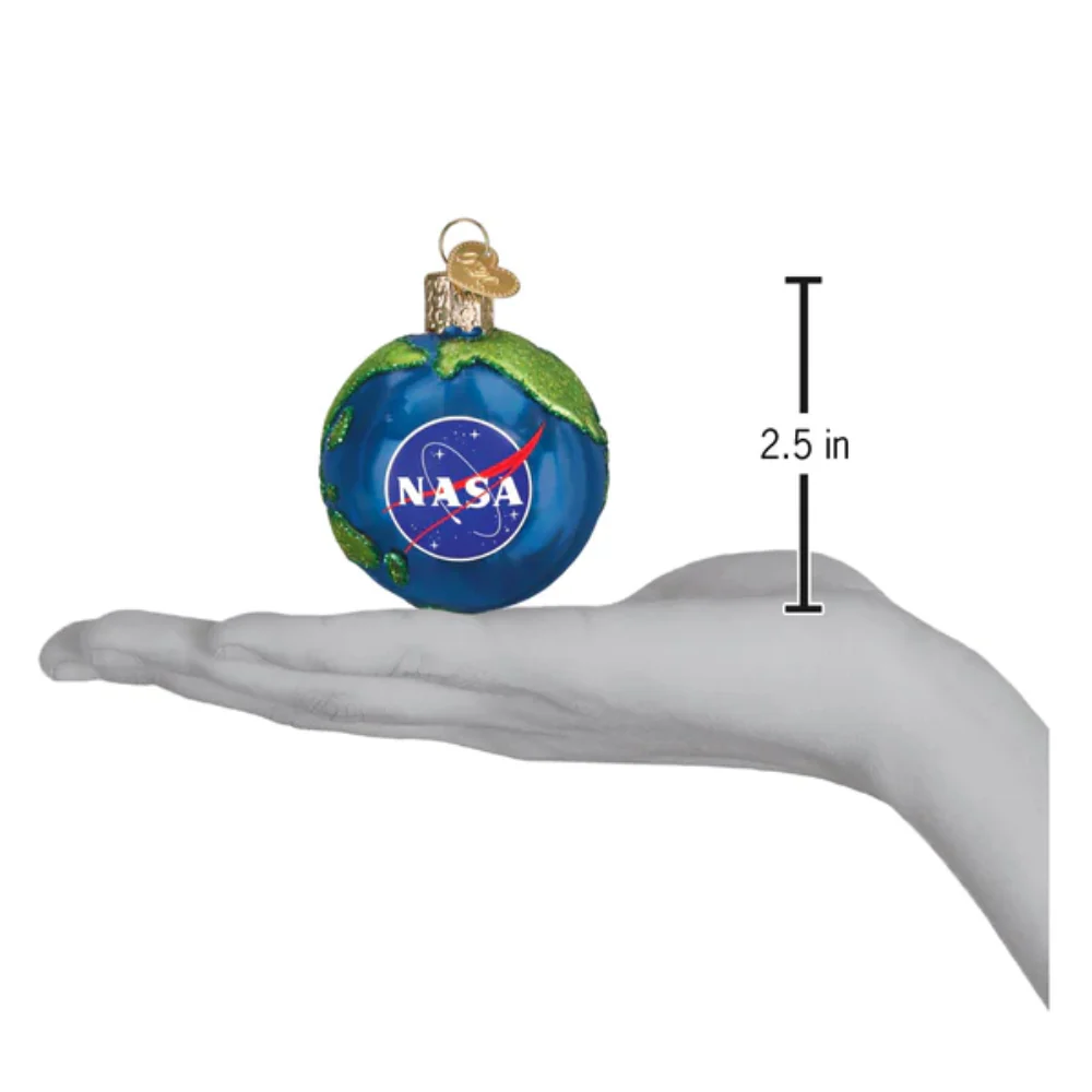 NASA Glass Earth Ornament - Image 3