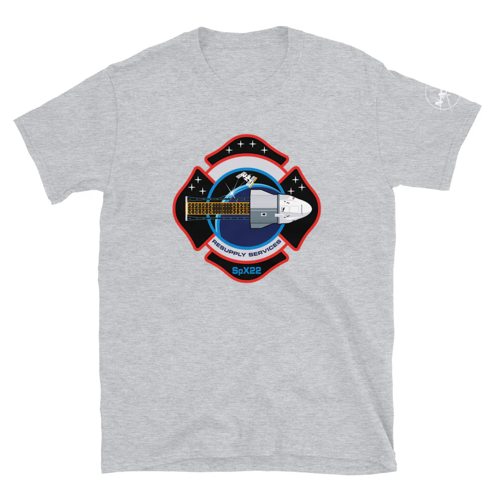 NASA’s SpaceX CRS-22 Unisex T-Shirt - Image 4