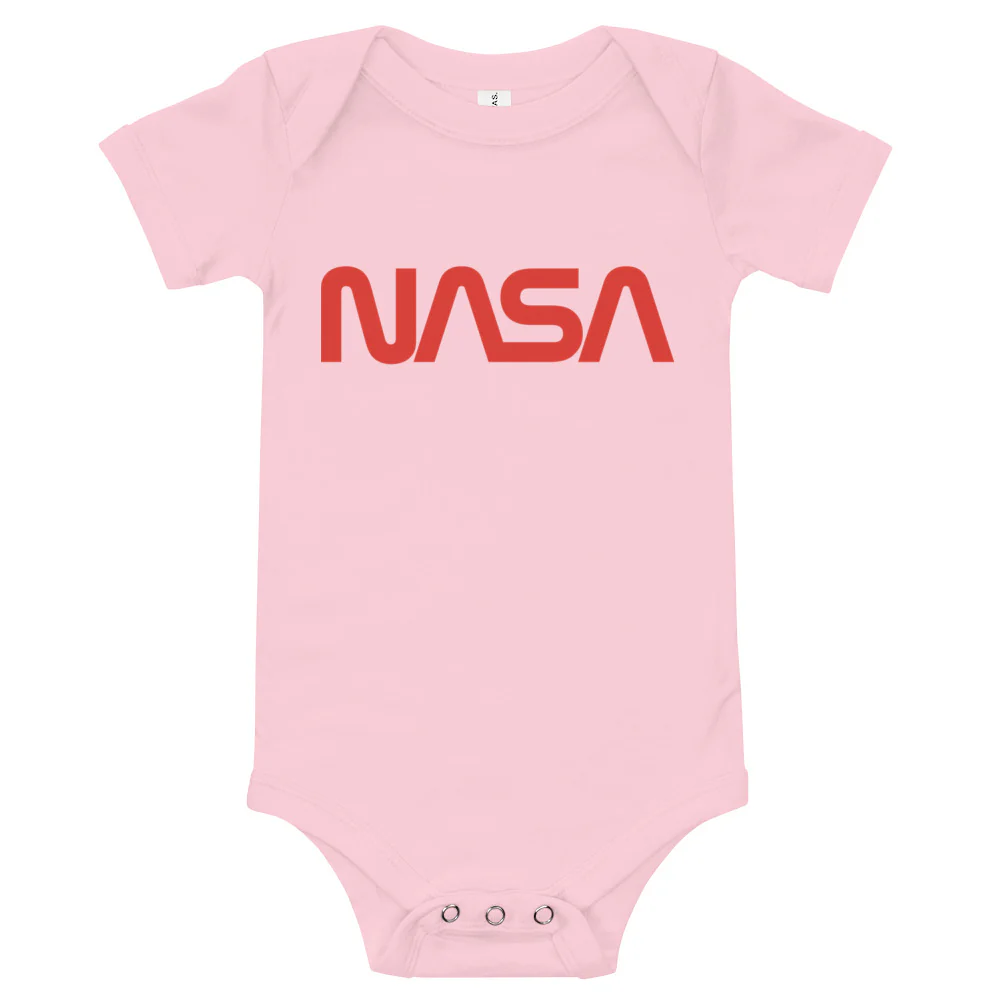 NASA Worm Baby Short Sleeve Onesie - Image 4