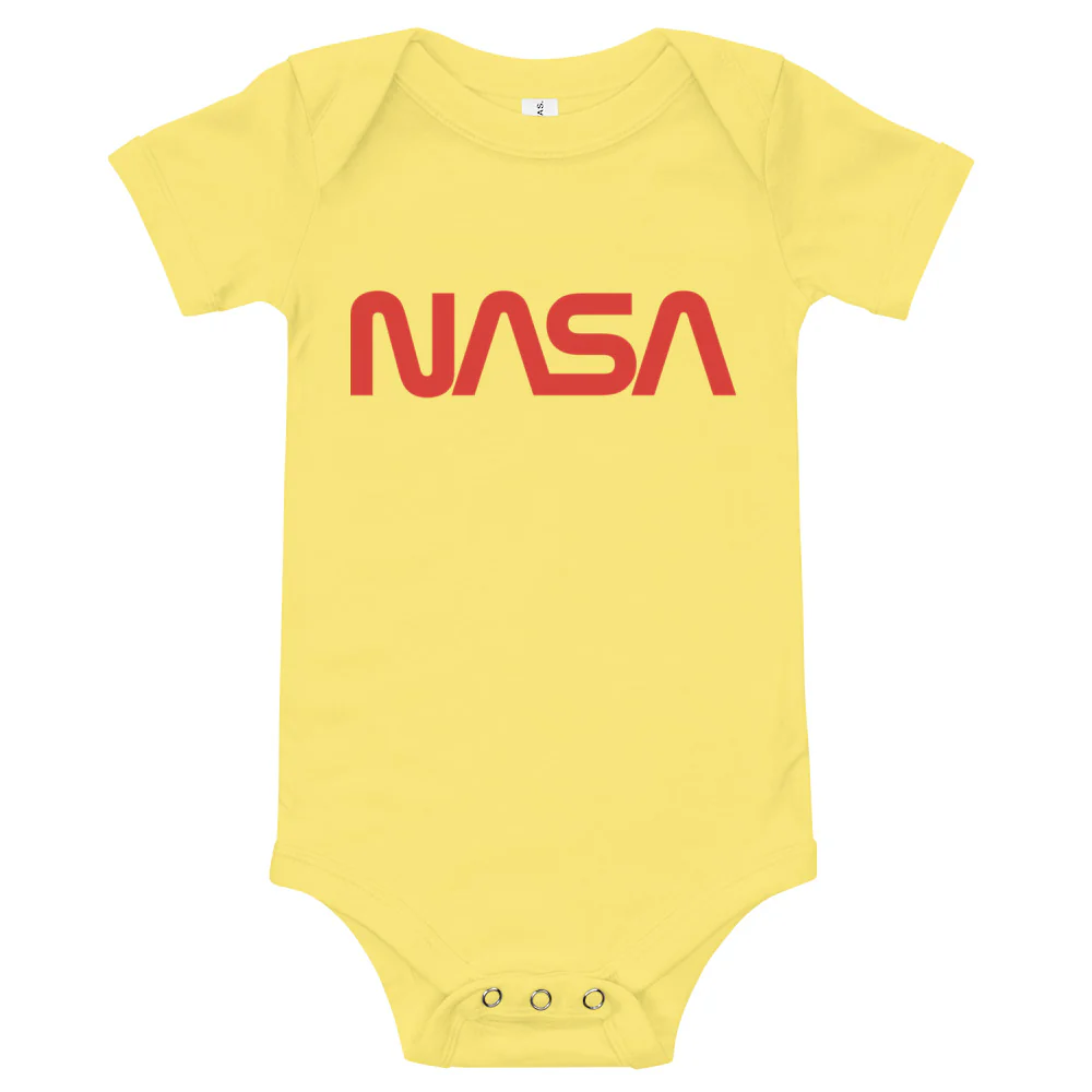 NASA Worm Baby Short Sleeve Onesie - Image 5