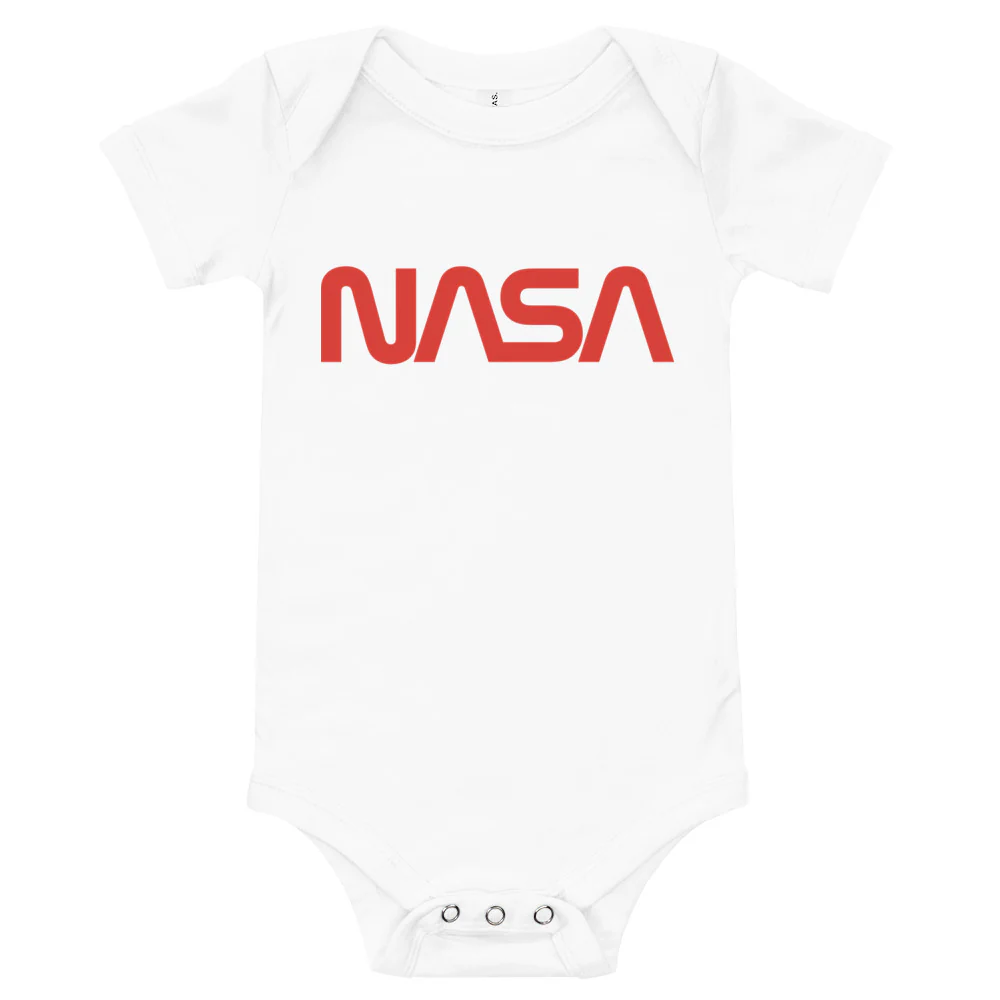 NASA Worm Baby Short Sleeve Onesie - Image 7