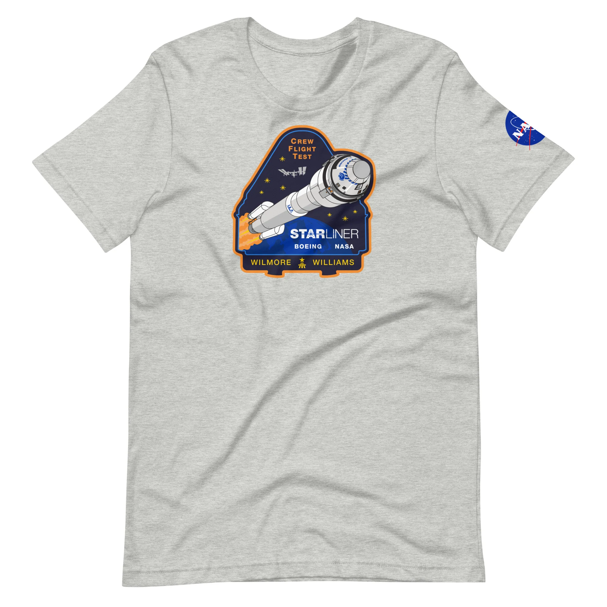 NASA's Boeing Crew Flight Test Unisex T-shirt - Image 7