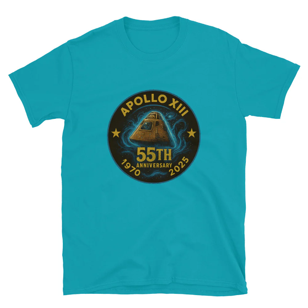 Vintage Apollo 13 55th Anniversary Unisex T-Shirt - Image 6